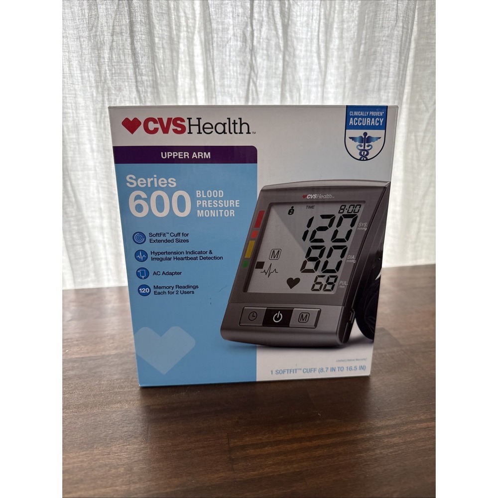 CVS Health Series 600 Blood Pressure Monitor - New Unused